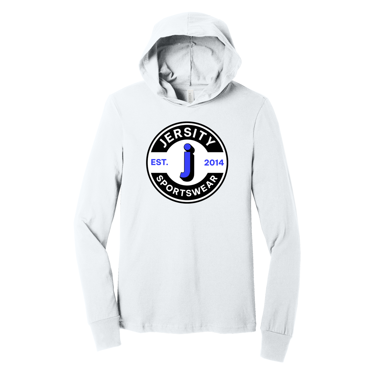 Jersity circle - BELLA+CANVAS Unisex Jersey Long Sleeve Hoodie