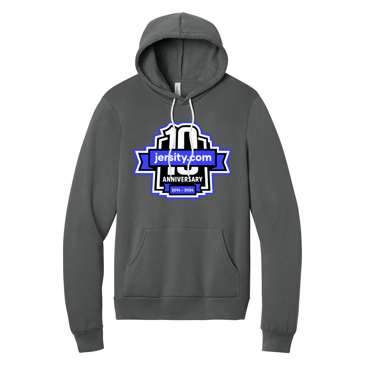Jersity 10th Anniversary - BELLA+CANVAS Unisex Sponge Fleece Pullover Hoodie