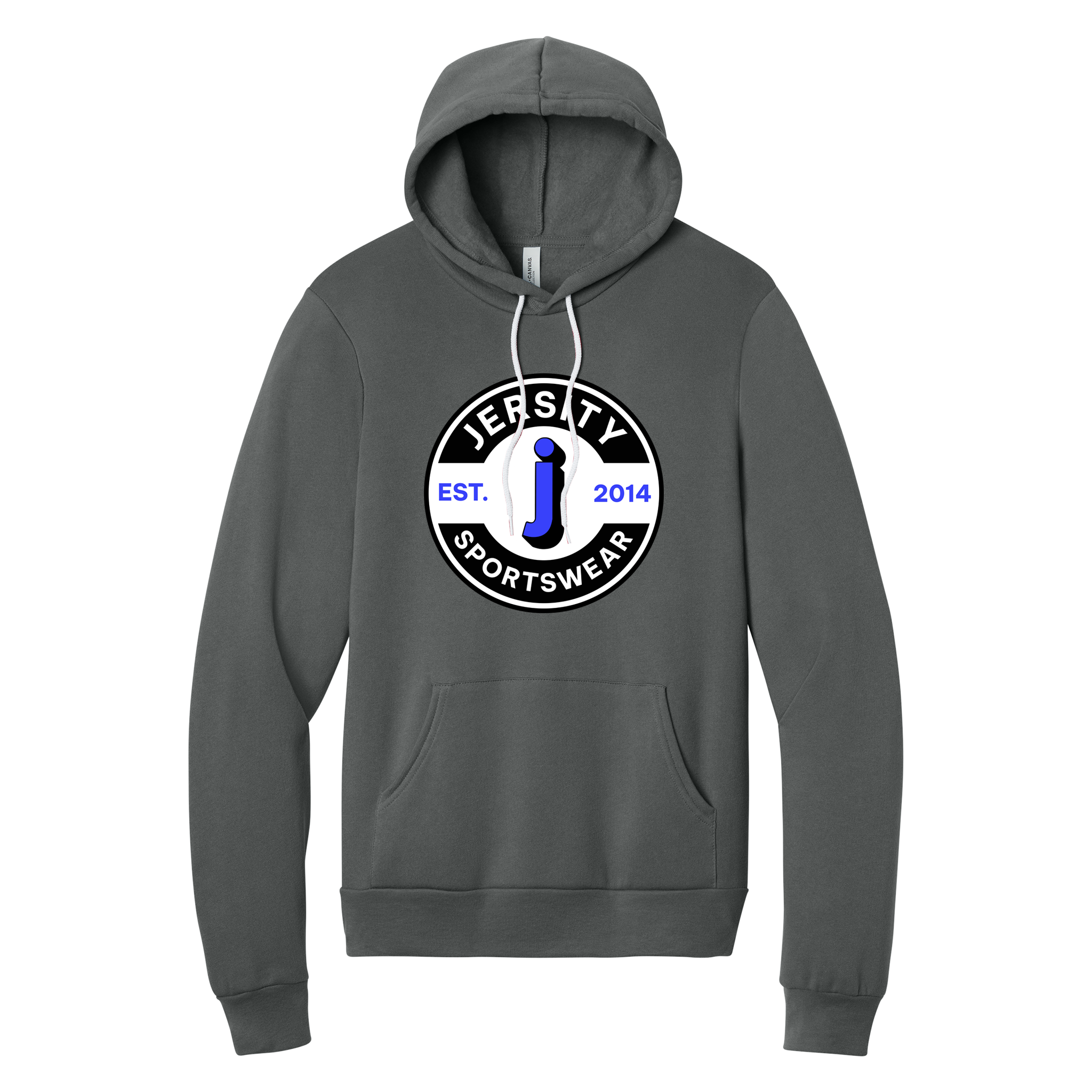 Jersity Circle - BELLA+CANVAS Unisex Sponge Fleece Pullover Hoodie