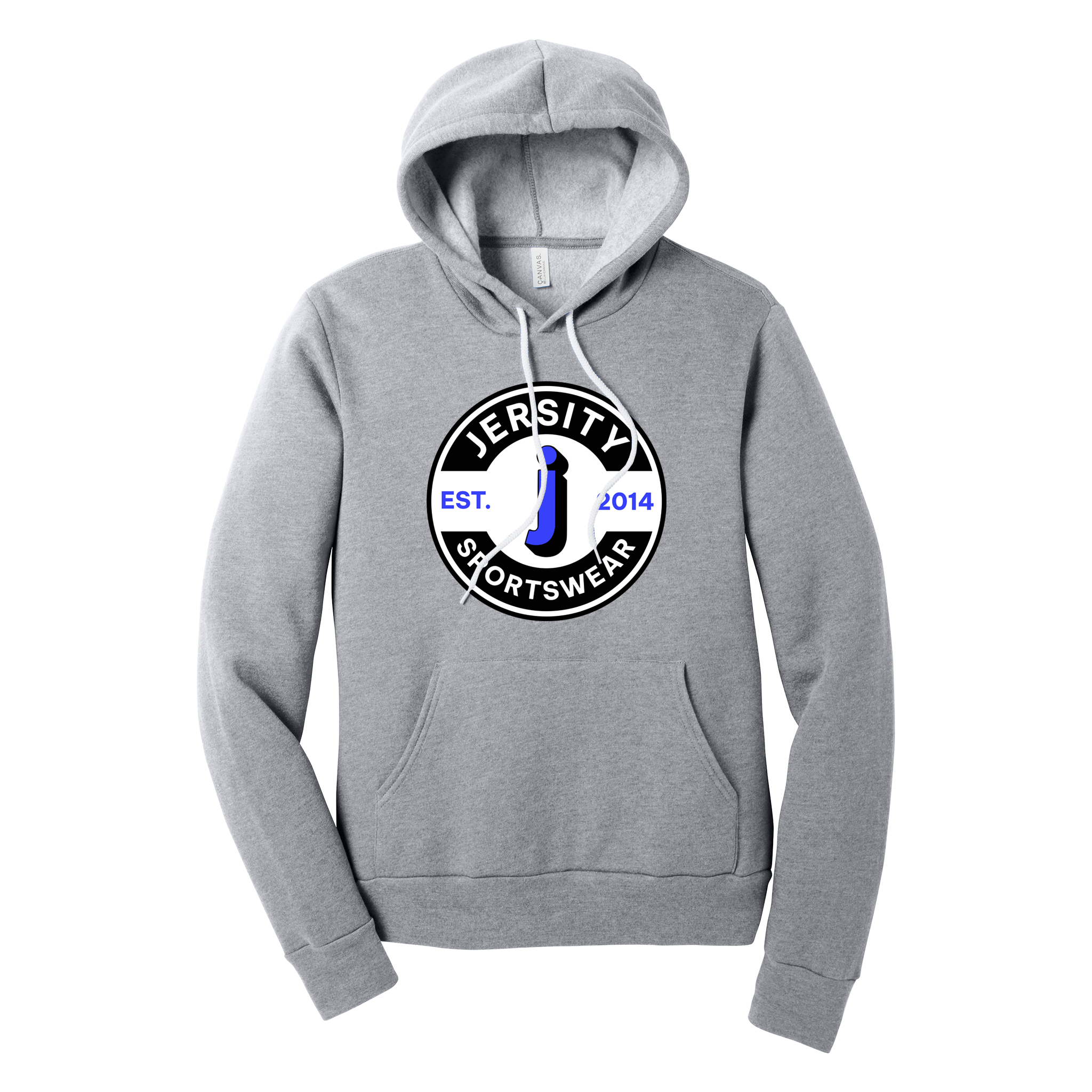 Jersity Circle - BELLA+CANVAS Unisex Sponge Fleece Pullover Hoodie