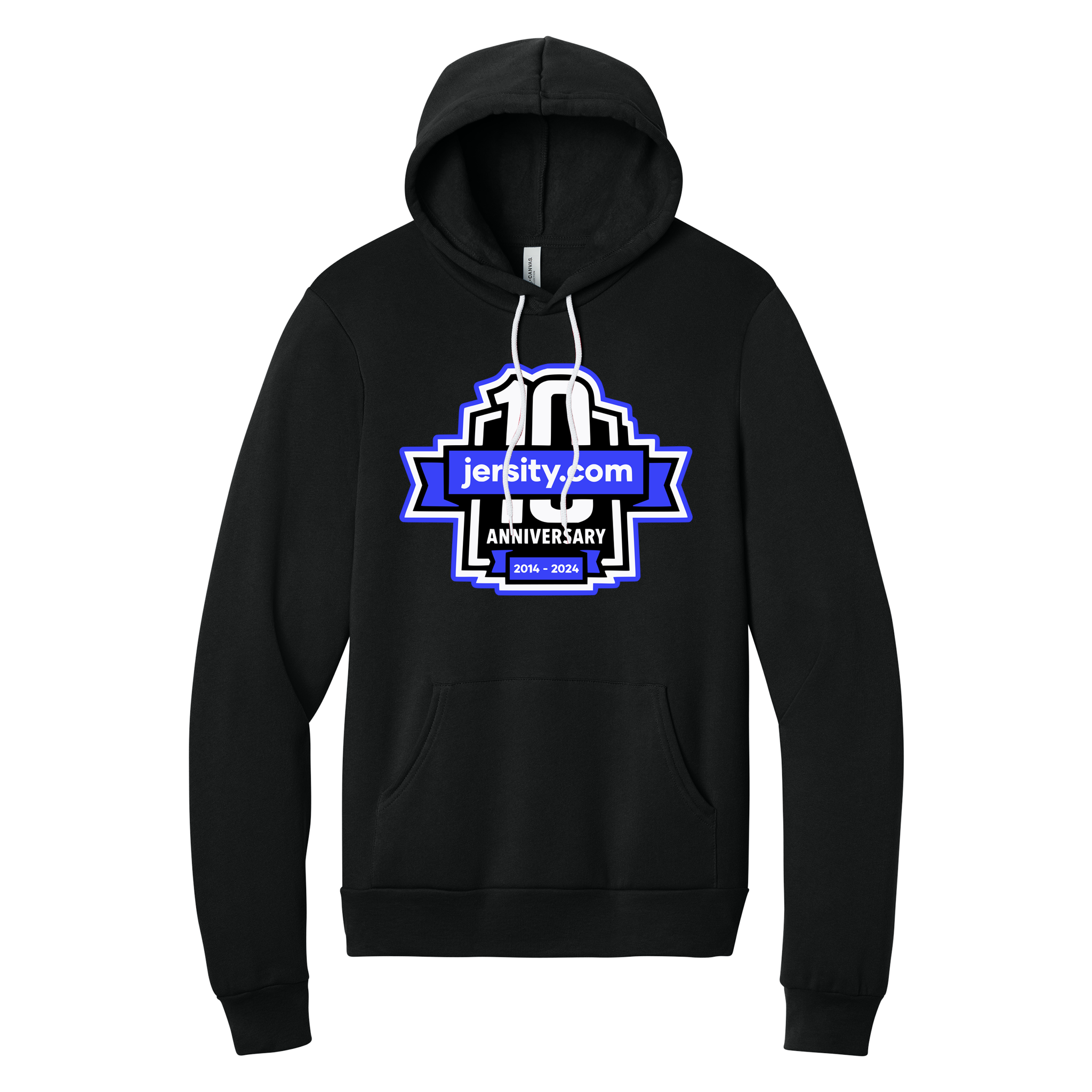 Jersity 10th Anniversary - BELLA+CANVAS Unisex Sponge Fleece Pullover Hoodie