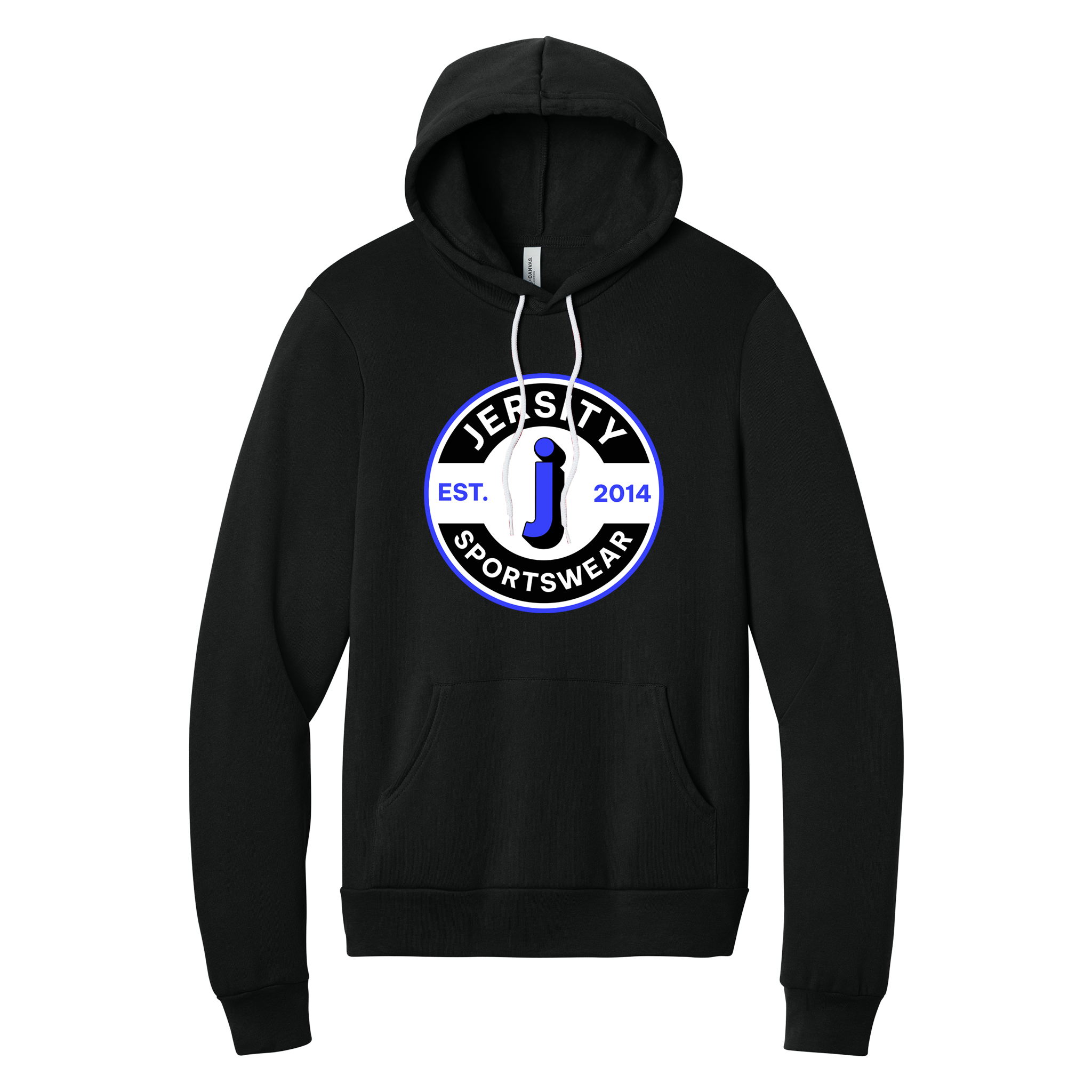 Jersity Circle - BELLA+CANVAS Unisex Sponge Fleece Pullover Hoodie