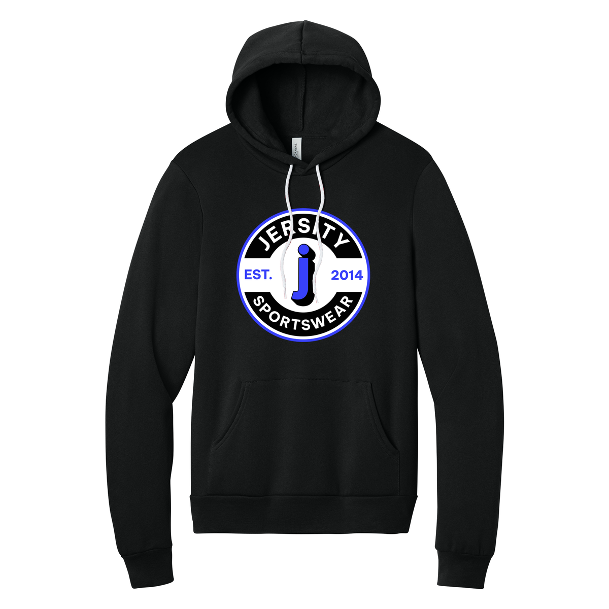 Jersity Circle - BELLA+CANVAS Unisex Sponge Fleece Pullover Hoodie