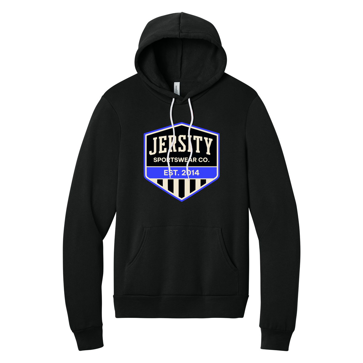 Jersity Vintage Shield - BELLA+CANVAS Unisex Sponge Fleece Pullover Hoodie