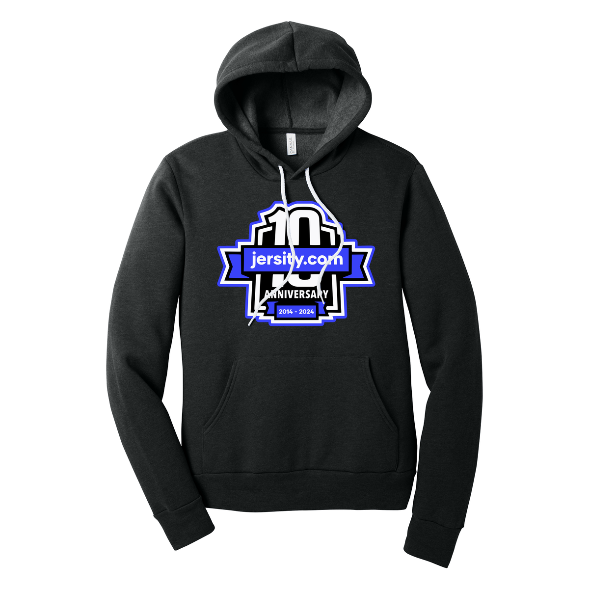 Jersity 10th Anniversary - BELLA+CANVAS Unisex Sponge Fleece Pullover Hoodie