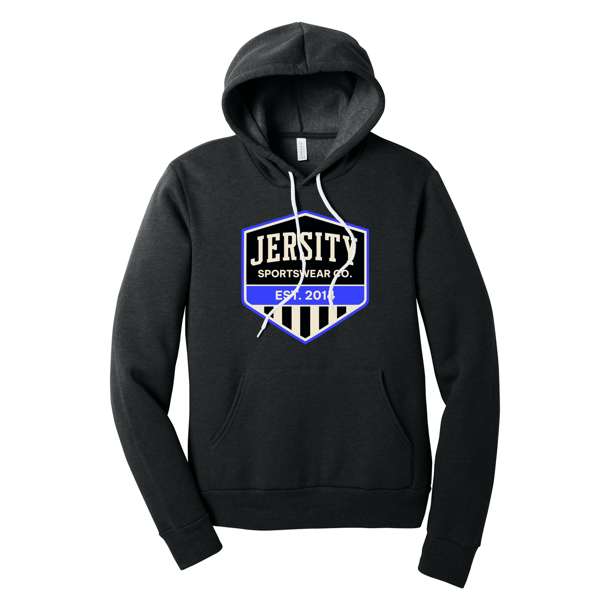 Jersity Vintage Shield - BELLA+CANVAS Unisex Sponge Fleece Pullover Hoodie