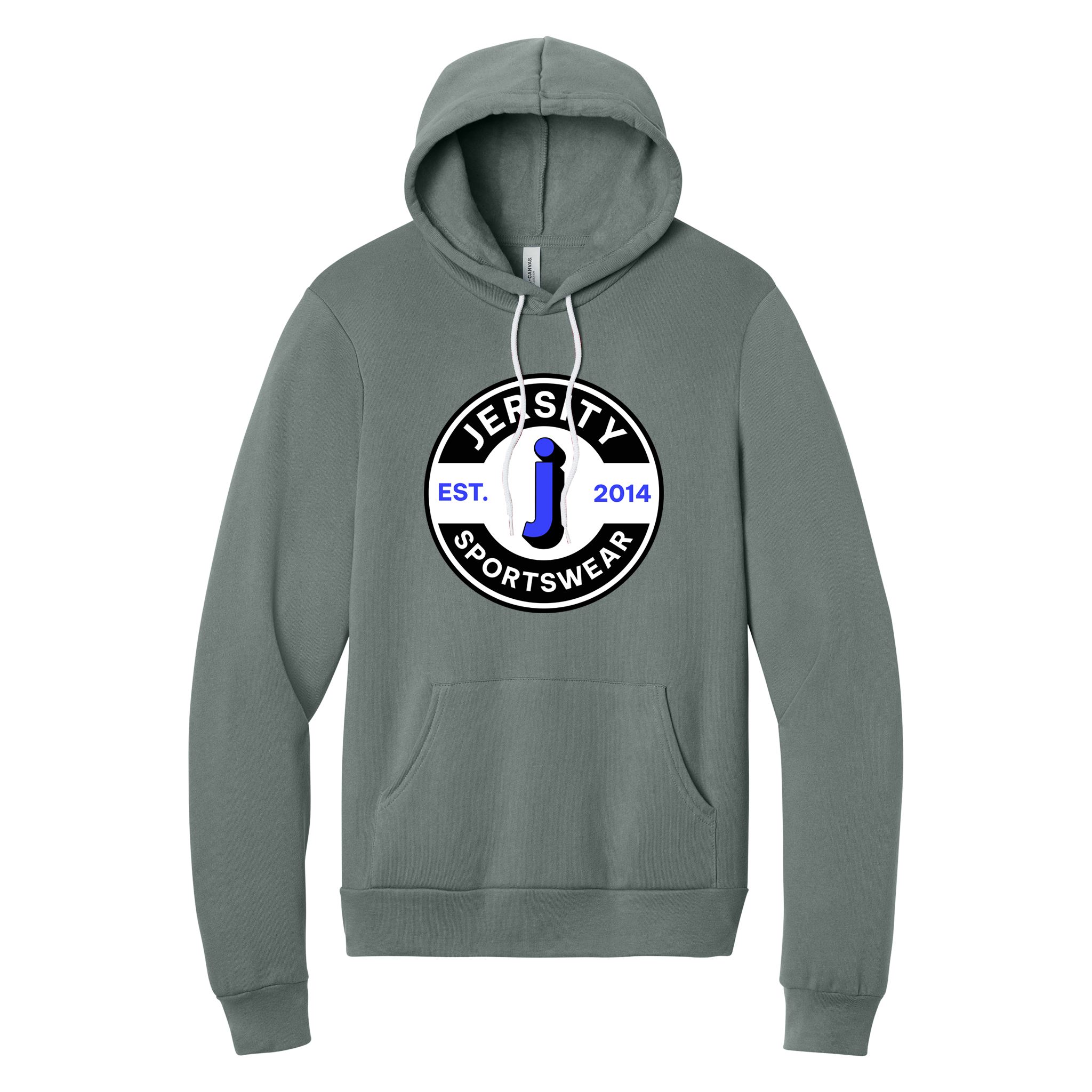 Jersity Circle - BELLA+CANVAS Unisex Sponge Fleece Pullover Hoodie