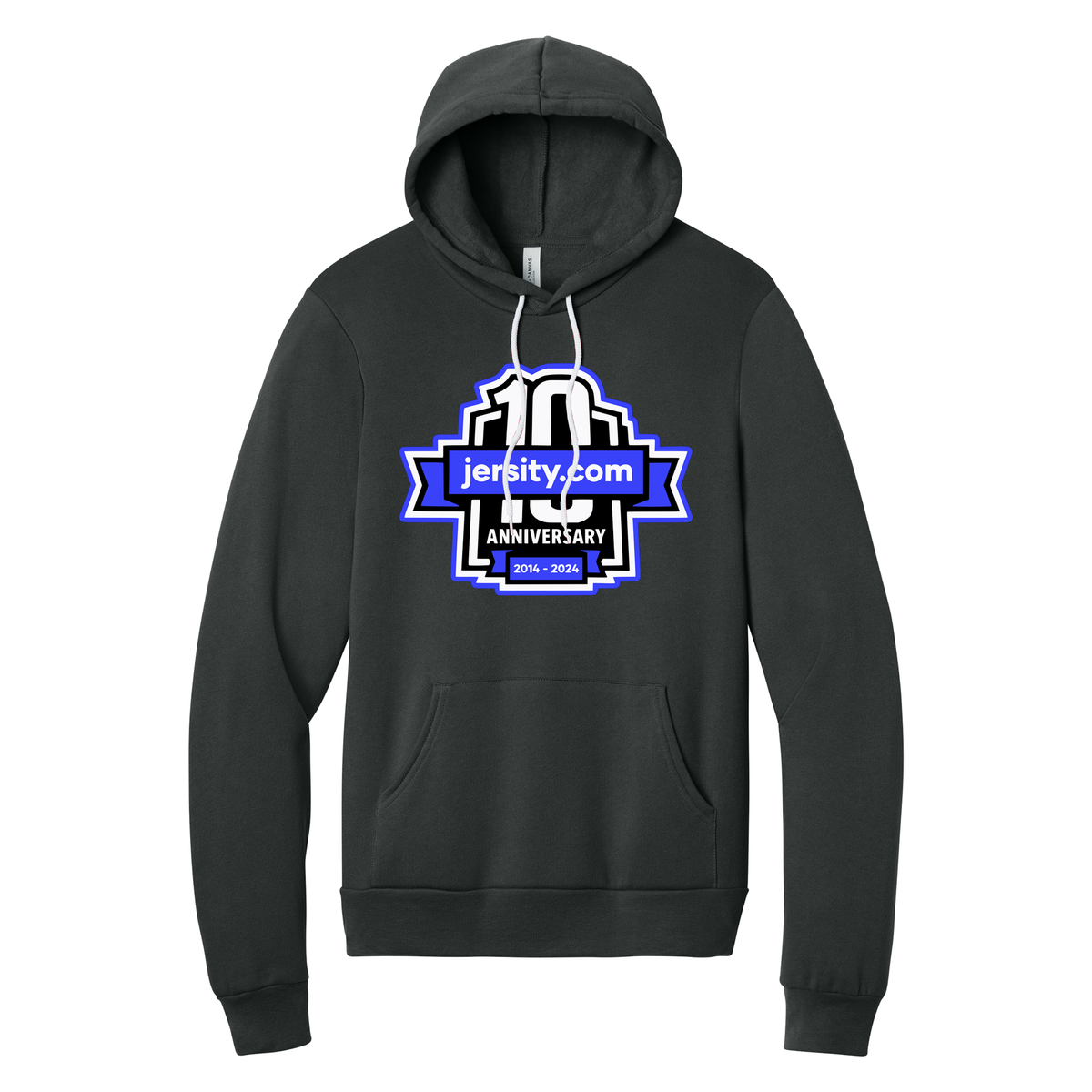 Jersity 10th Anniversary - BELLA+CANVAS Unisex Sponge Fleece Pullover Hoodie