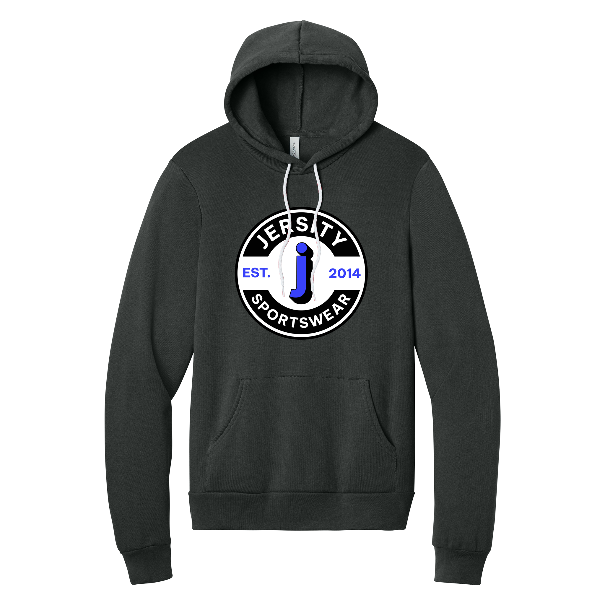 Jersity Circle - BELLA+CANVAS Unisex Sponge Fleece Pullover Hoodie