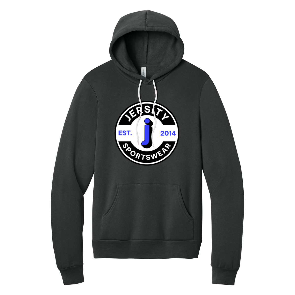 Jersity Circle - BELLA+CANVAS Unisex Sponge Fleece Pullover Hoodie