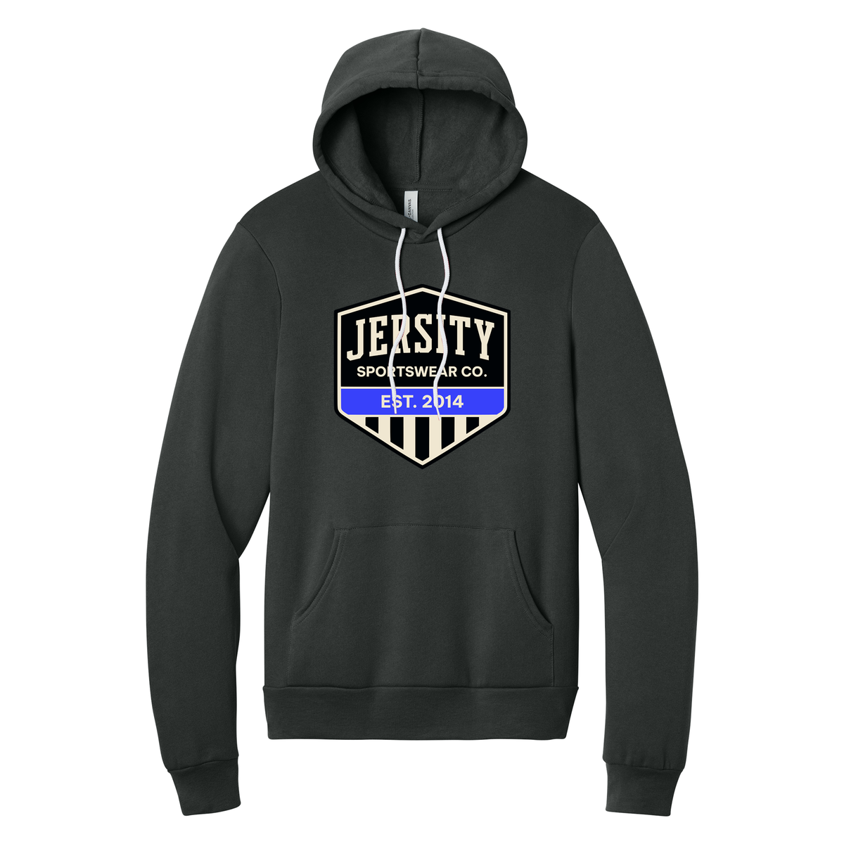 Jersity Vintage Shield - BELLA+CANVAS Unisex Sponge Fleece Pullover Hoodie