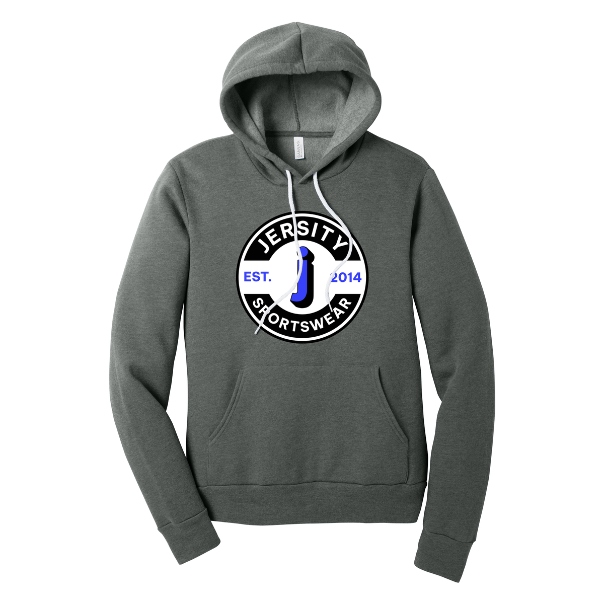 Jersity Circle - BELLA+CANVAS Unisex Sponge Fleece Pullover Hoodie