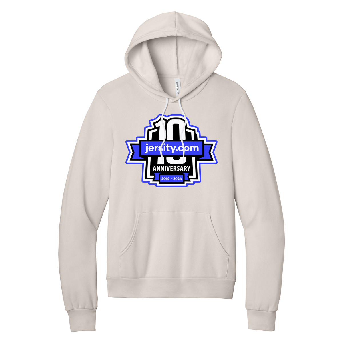 Jersity 10th Anniversary - BELLA+CANVAS Unisex Sponge Fleece Pullover Hoodie