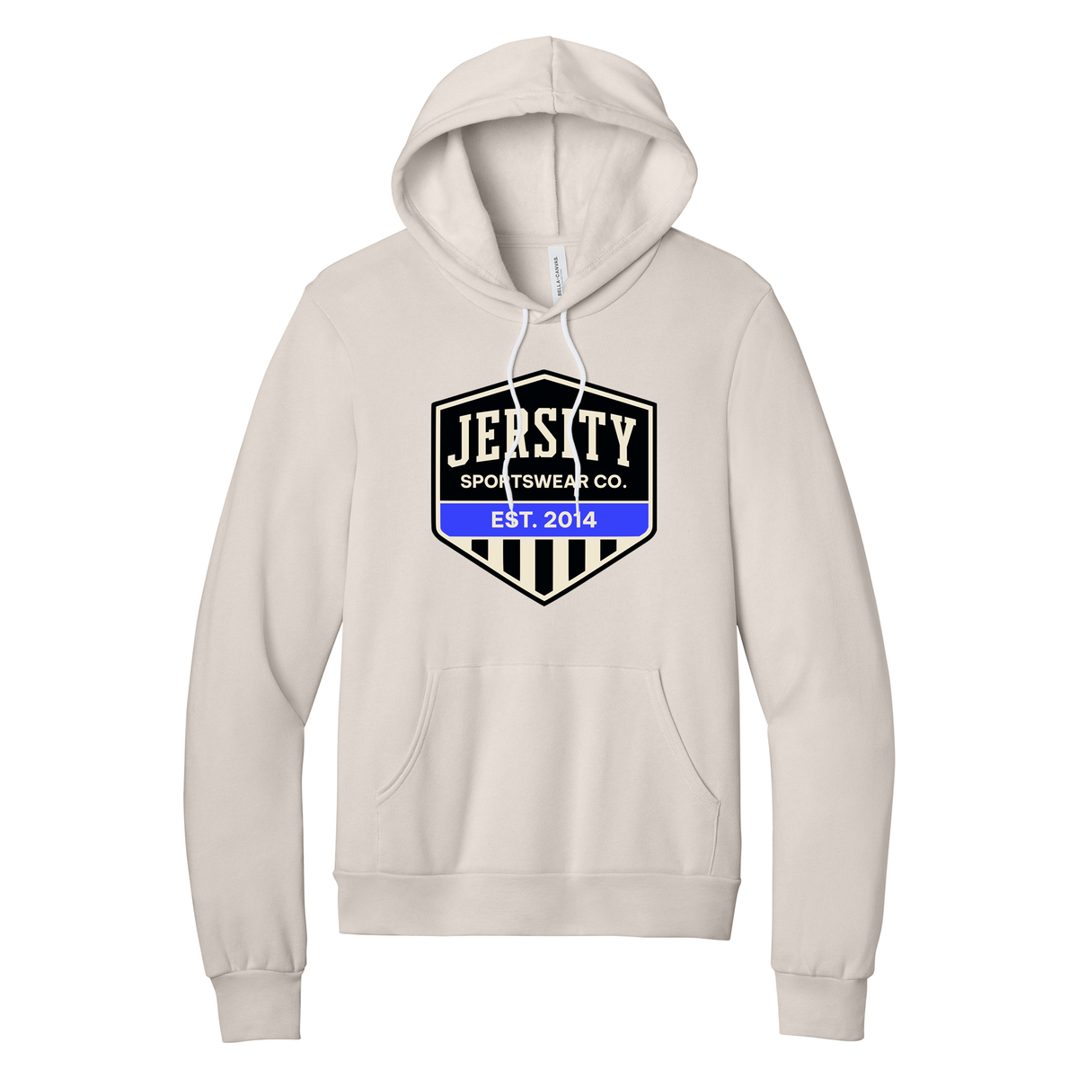 Jersity Vintage Shield - BELLA+CANVAS Unisex Sponge Fleece Pullover Hoodie