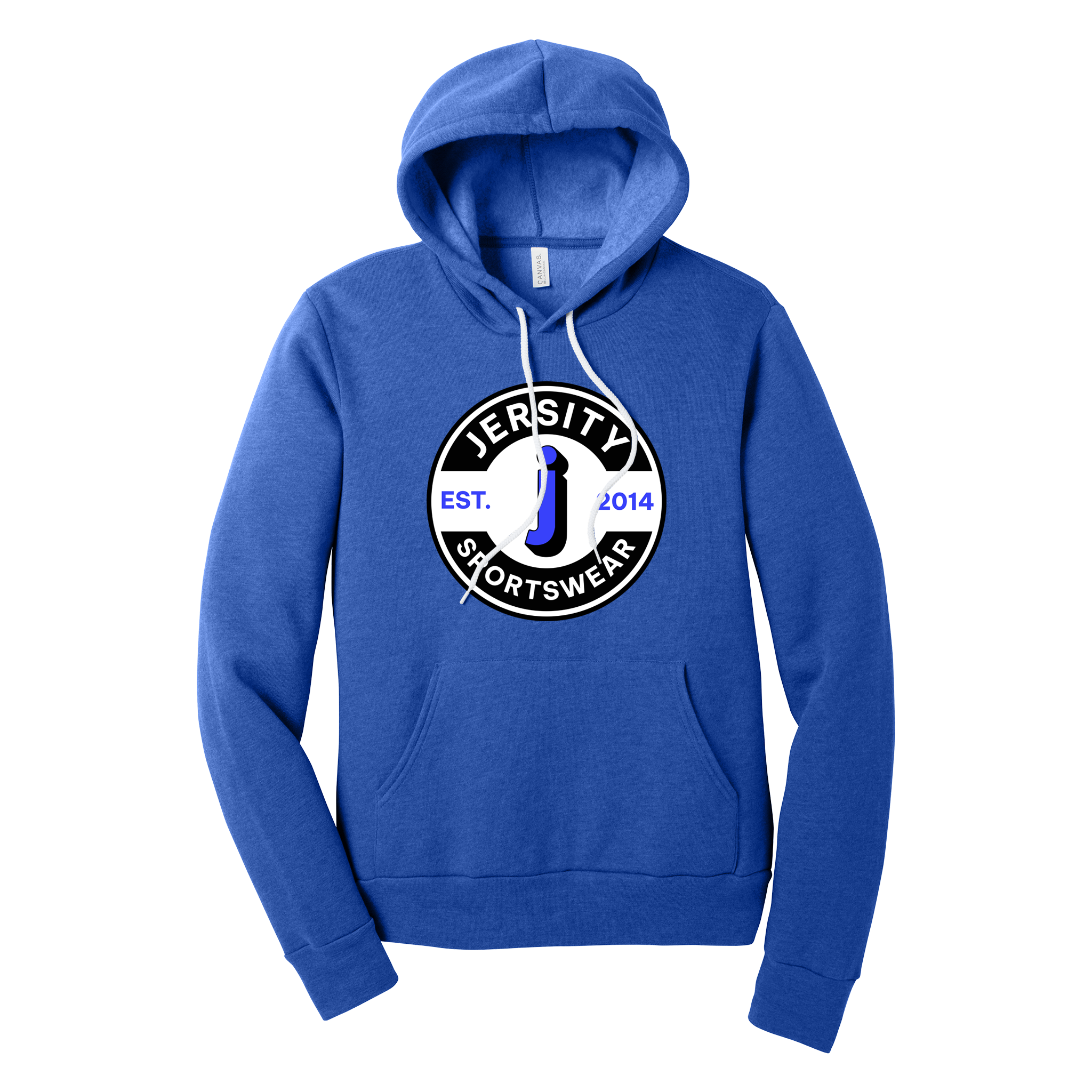 Jersity Circle - BELLA+CANVAS Unisex Sponge Fleece Pullover Hoodie