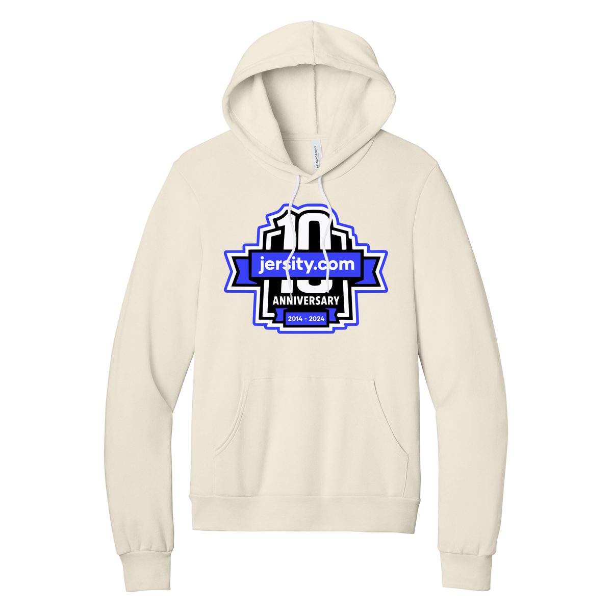 Jersity 10th Anniversary - BELLA+CANVAS Unisex Sponge Fleece Pullover Hoodie
