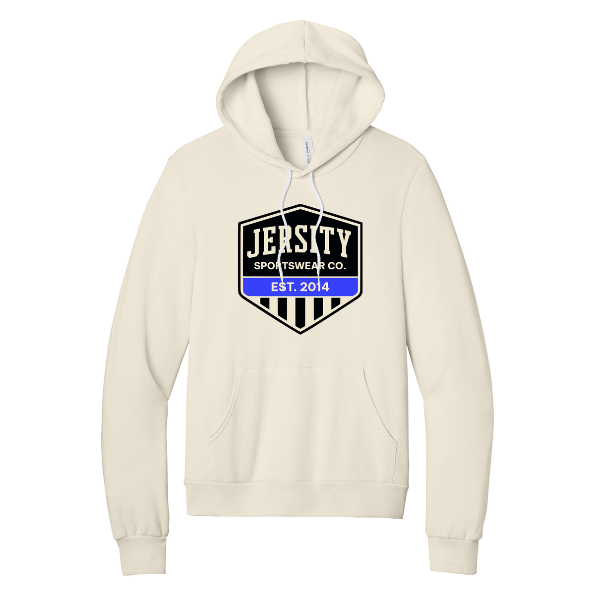 Jersity Vintage Shield - BELLA+CANVAS Unisex Sponge Fleece Pullover Hoodie