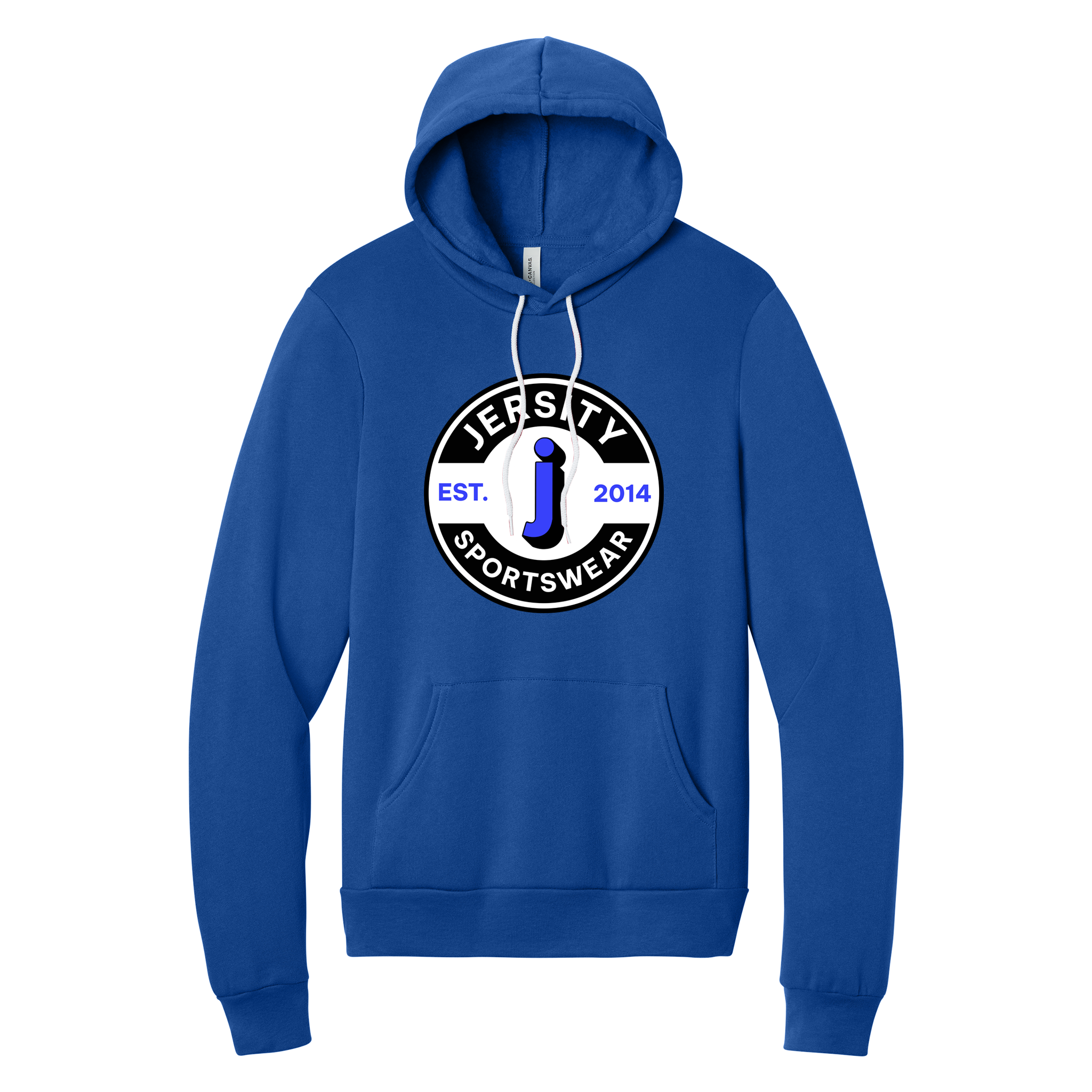 Jersity Circle - BELLA+CANVAS Unisex Sponge Fleece Pullover Hoodie