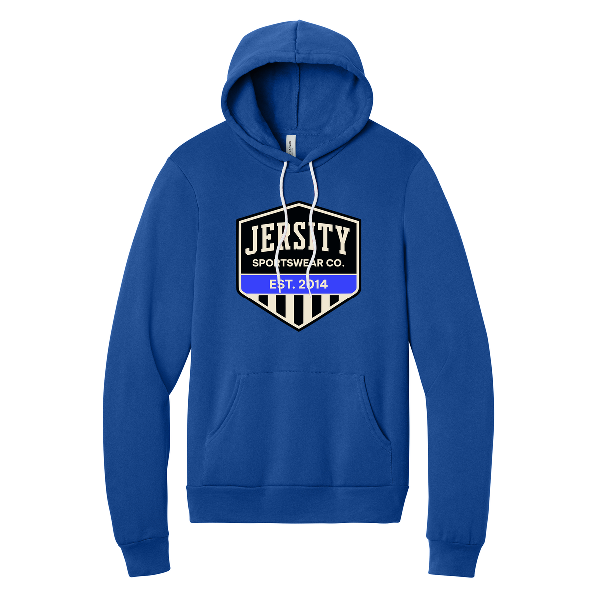 Jersity Vintage Shield - BELLA+CANVAS Unisex Sponge Fleece Pullover Hoodie