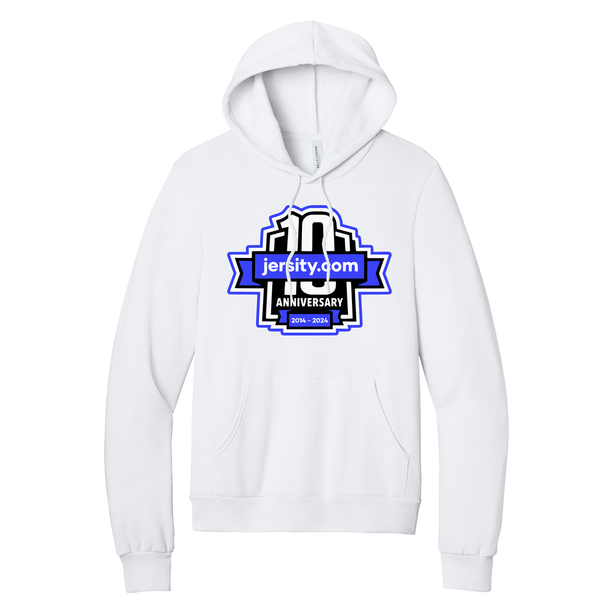 Jersity 10th Anniversary - BELLA+CANVAS Unisex Sponge Fleece Pullover Hoodie