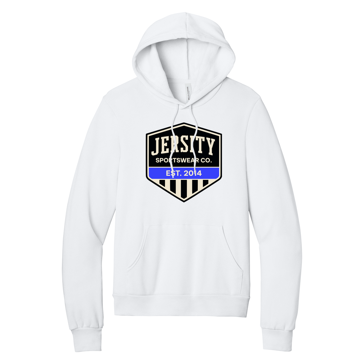 Jersity Vintage Shield - BELLA+CANVAS Unisex Sponge Fleece Pullover Hoodie