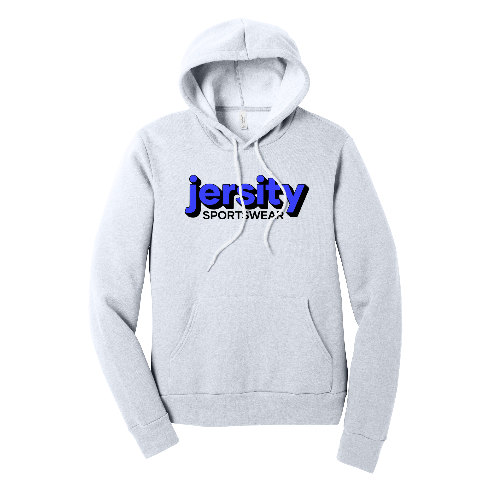 Jersity Wordmark - BELLA+CANVAS Unisex Sponge Fleece Pullover Hoodie