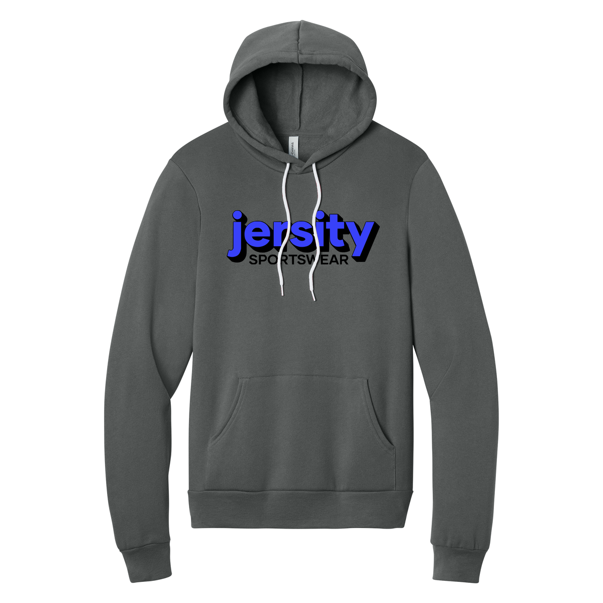 Jersity Wordmark - BELLA+CANVAS Unisex Sponge Fleece Pullover Hoodie
