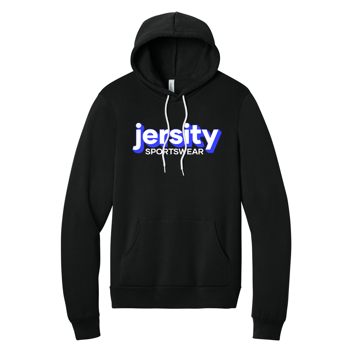 Jersity Wordmark - BELLA+CANVAS Unisex Sponge Fleece Pullover Hoodie