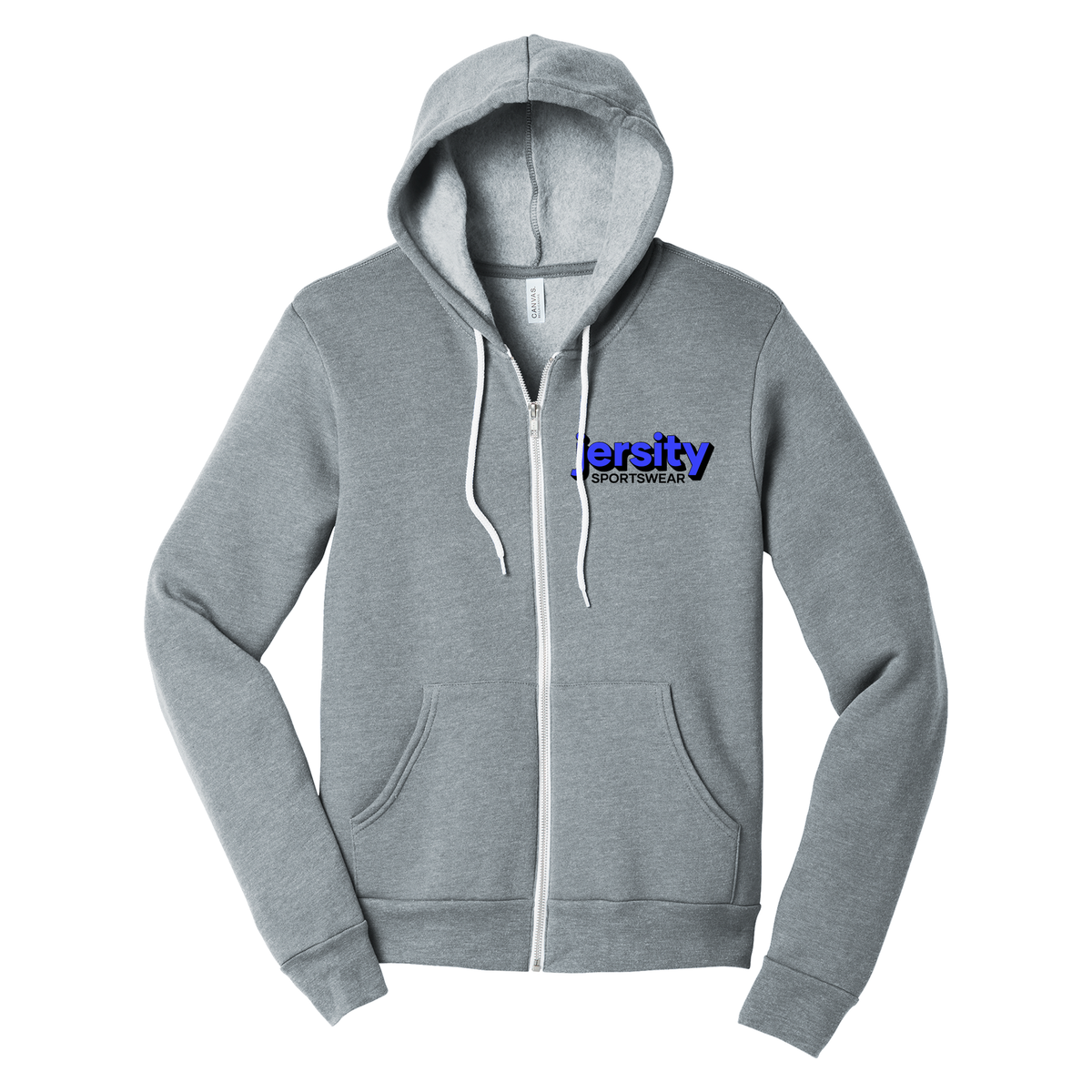 Jersity Wordmark - BELLA+CANVAS Unisex Sponge Fleece Full-Zip Hoodie