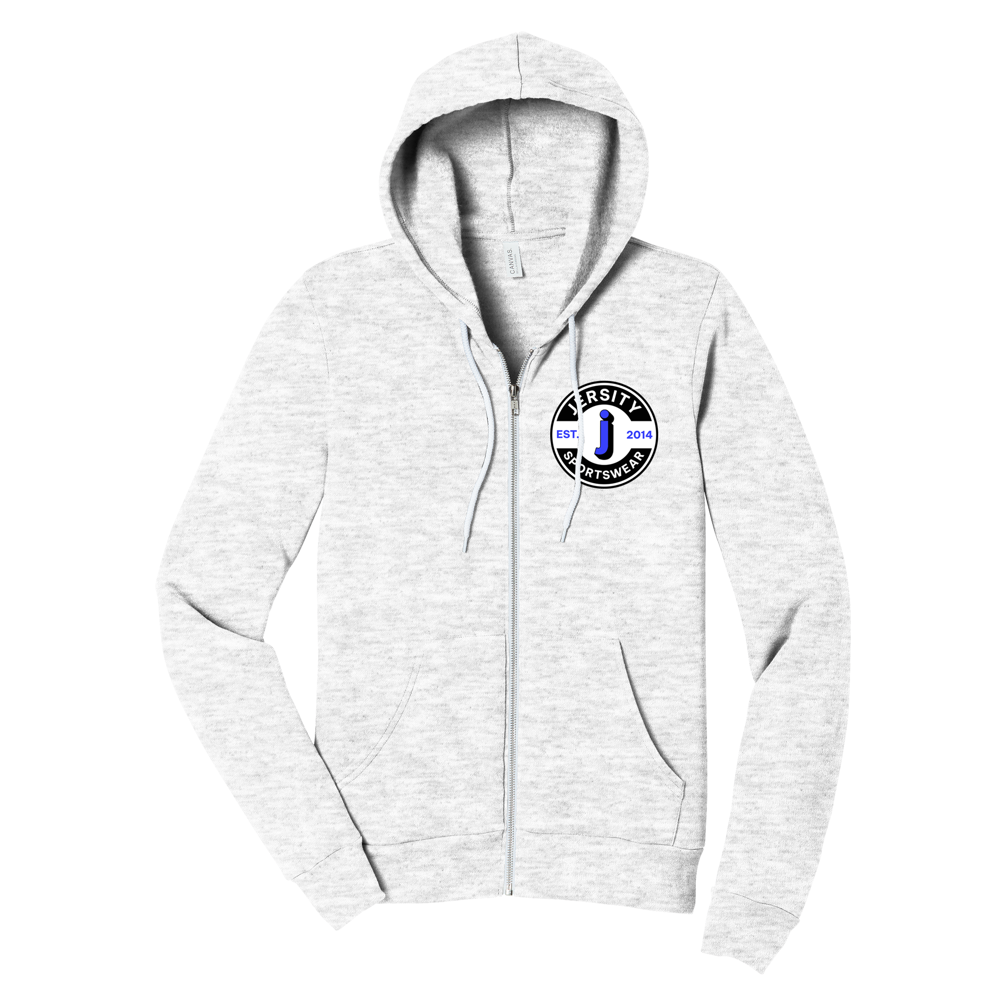 Jersity circle - BELLA+CANVAS Unisex Sponge Fleece Full-Zip Hoodie