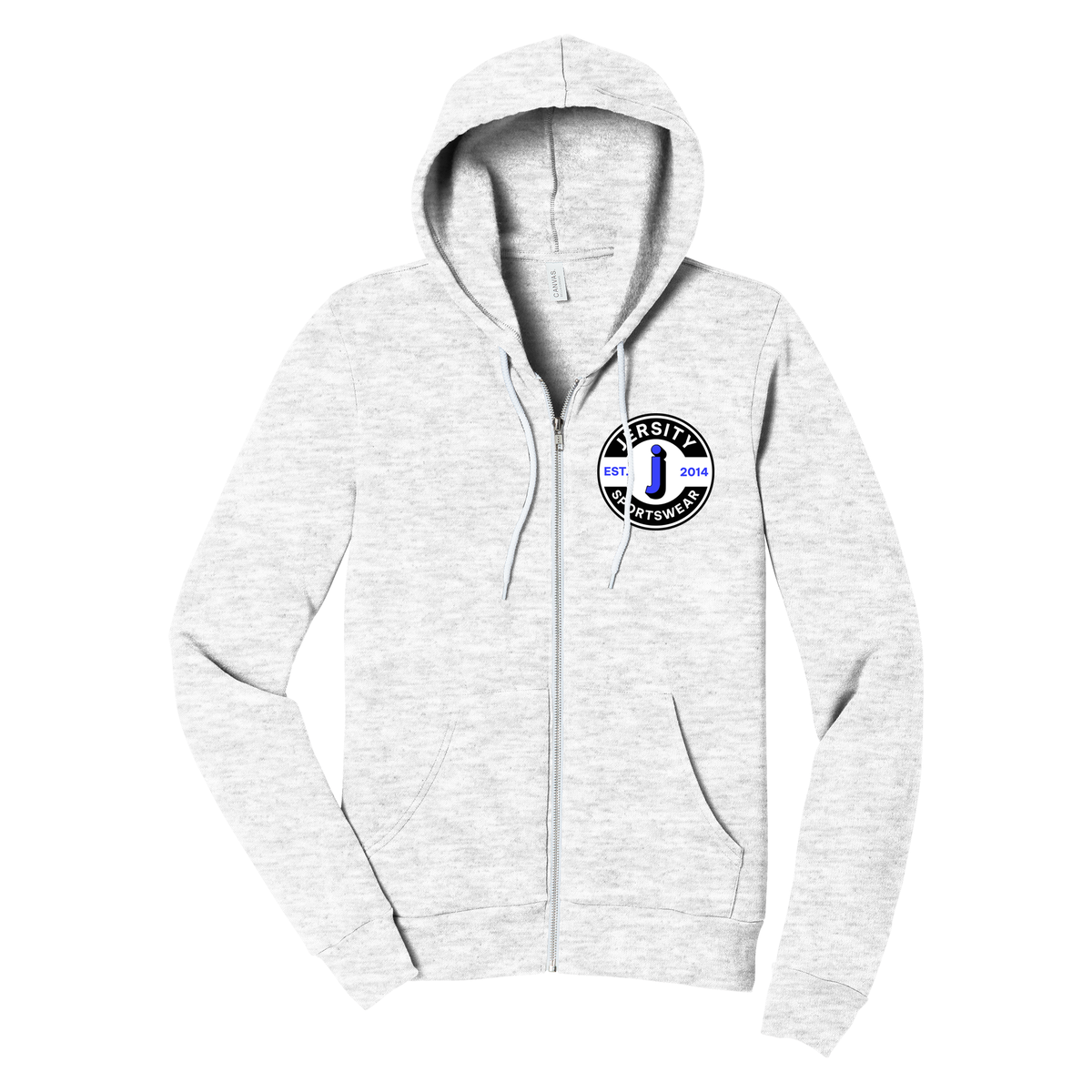 Jersity circle - BELLA+CANVAS Unisex Sponge Fleece Full-Zip Hoodie