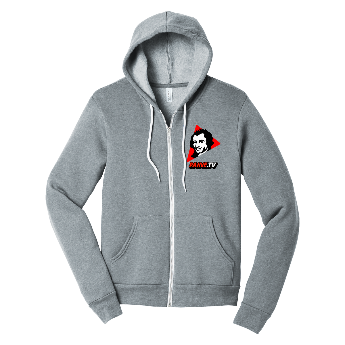 Paine.TV - BELLA+CANVAS Unisex Sponge Fleece Full-Zip Hoodie