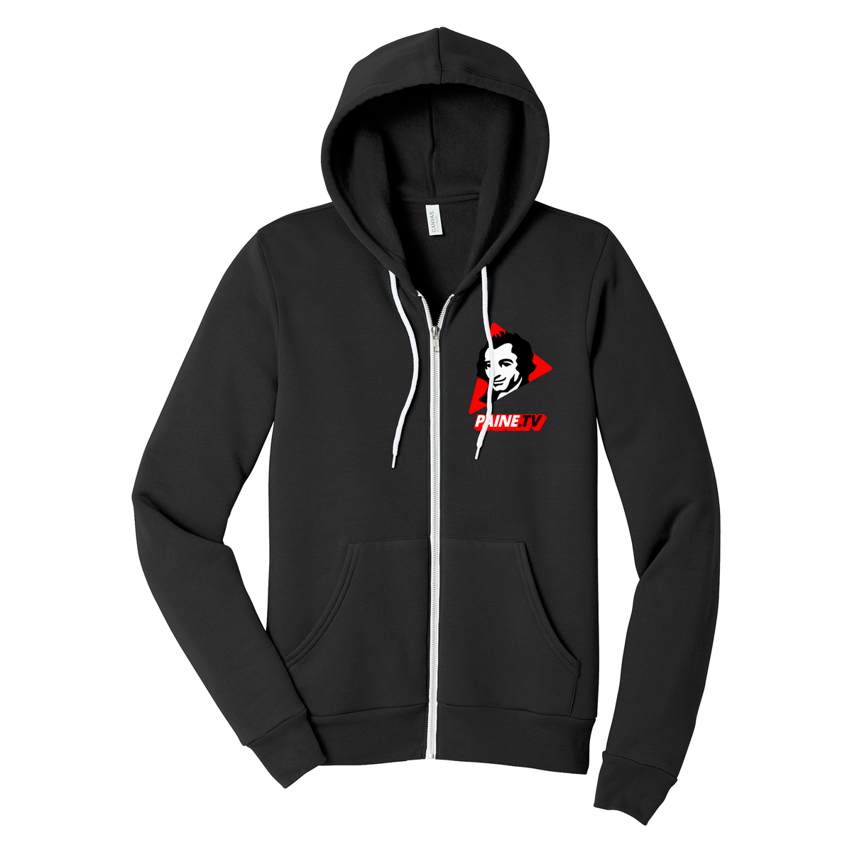 Paine.TV - BELLA+CANVAS Unisex Sponge Fleece Full-Zip Hoodie