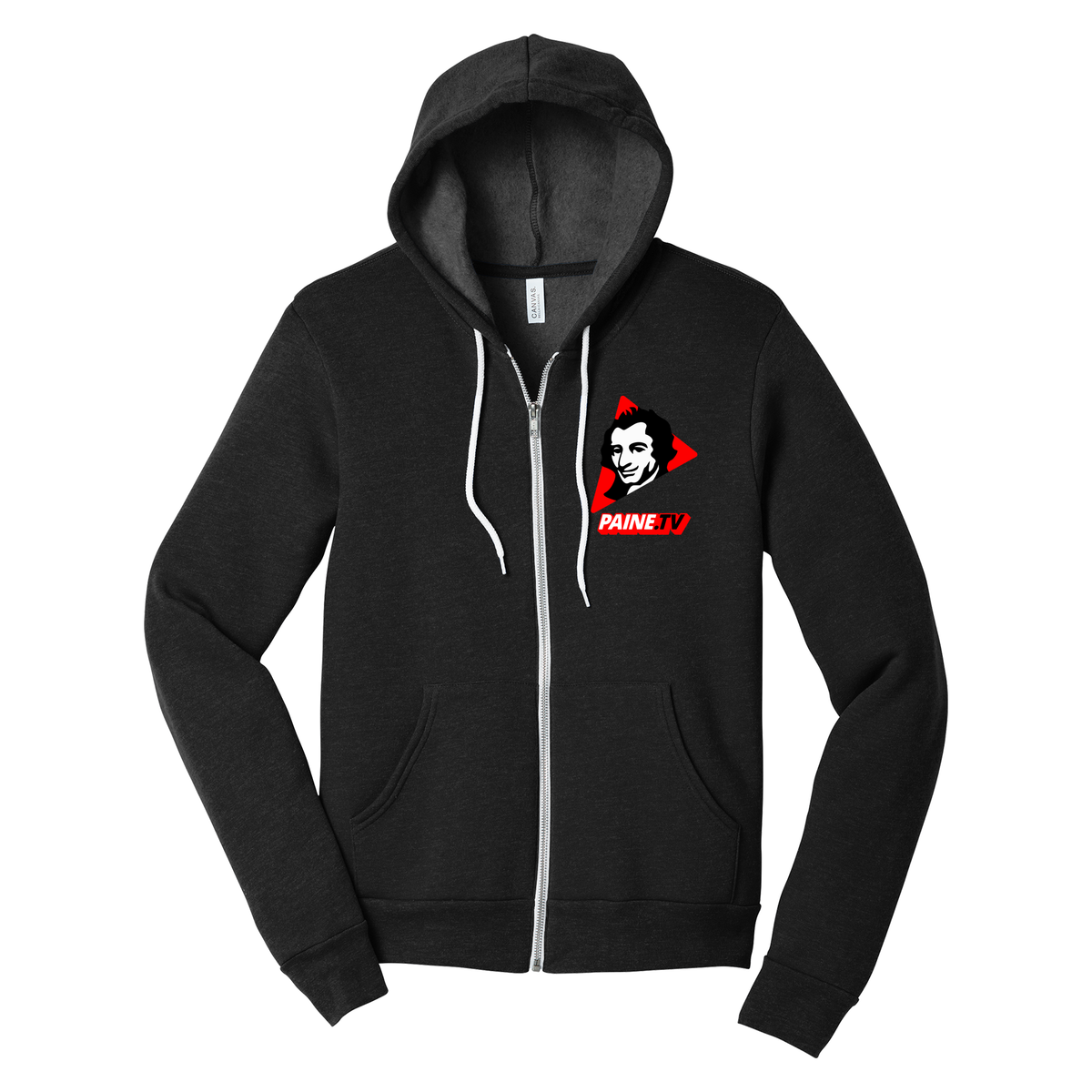 Paine.TV - BELLA+CANVAS Unisex Sponge Fleece Full-Zip Hoodie