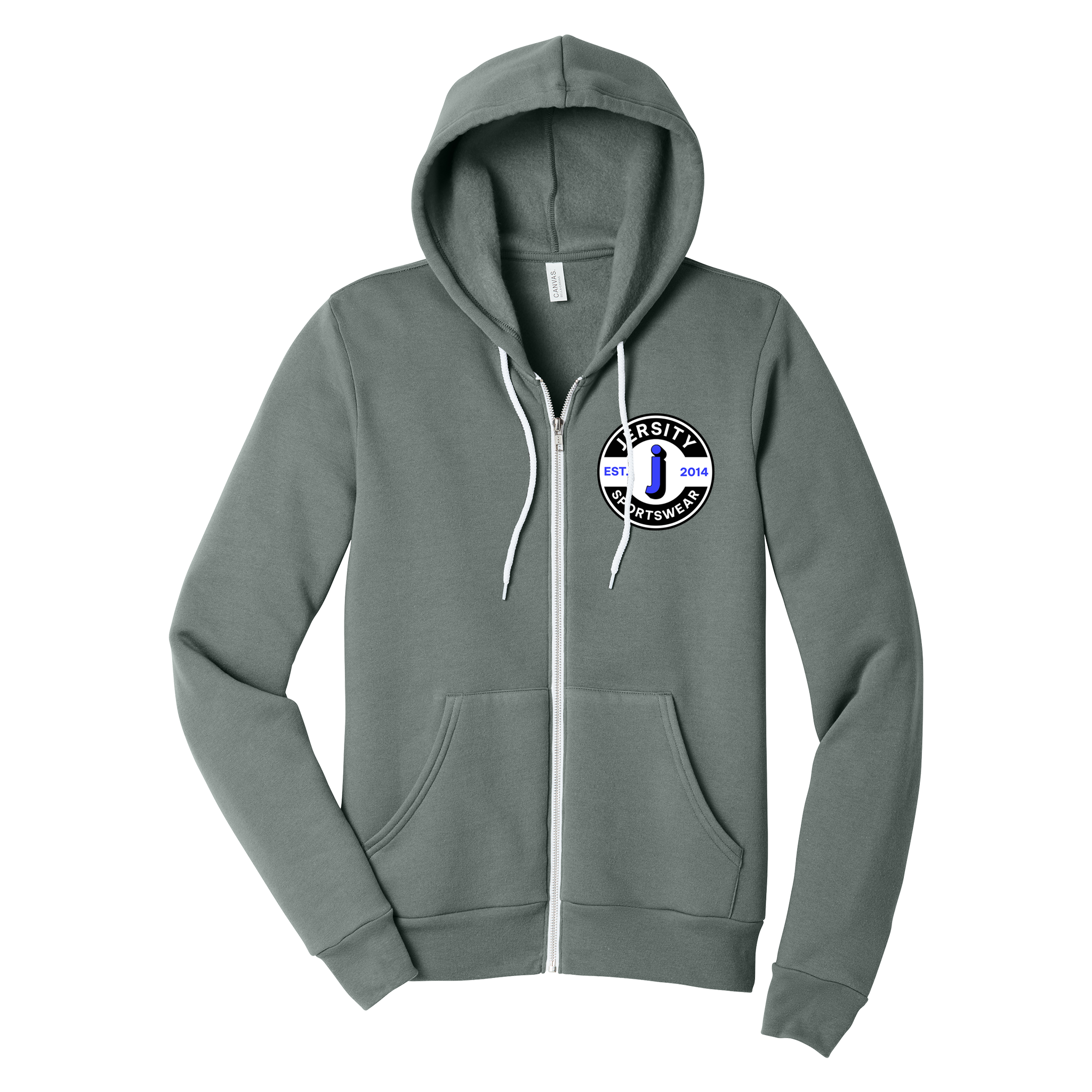 Jersity circle - BELLA+CANVAS Unisex Sponge Fleece Full-Zip Hoodie