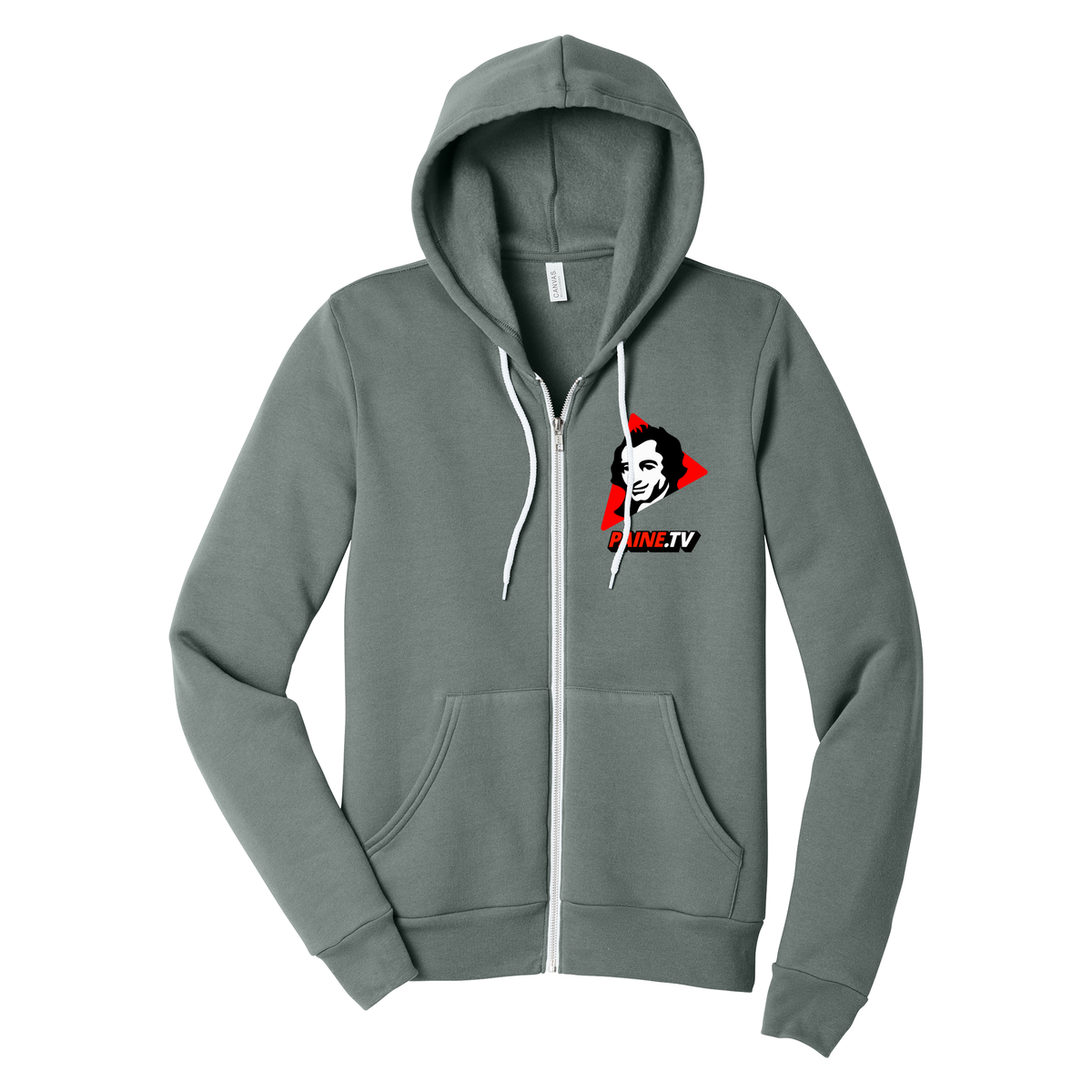 Paine.TV - BELLA+CANVAS Unisex Sponge Fleece Full-Zip Hoodie