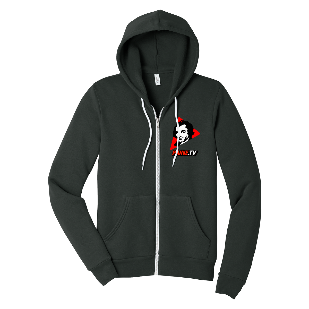 Paine.TV - BELLA+CANVAS Unisex Sponge Fleece Full-Zip Hoodie
