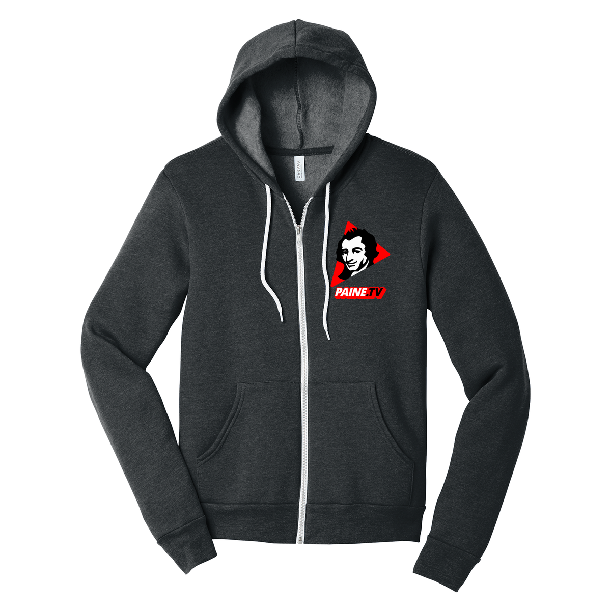 Paine.TV - BELLA+CANVAS Unisex Sponge Fleece Full-Zip Hoodie
