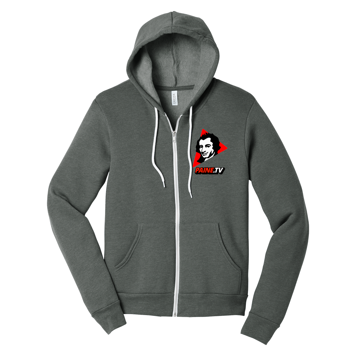 Paine.TV - BELLA+CANVAS Unisex Sponge Fleece Full-Zip Hoodie