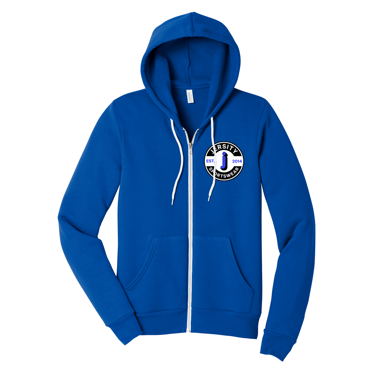 Jersity circle - BELLA+CANVAS Unisex Sponge Fleece Full-Zip Hoodie