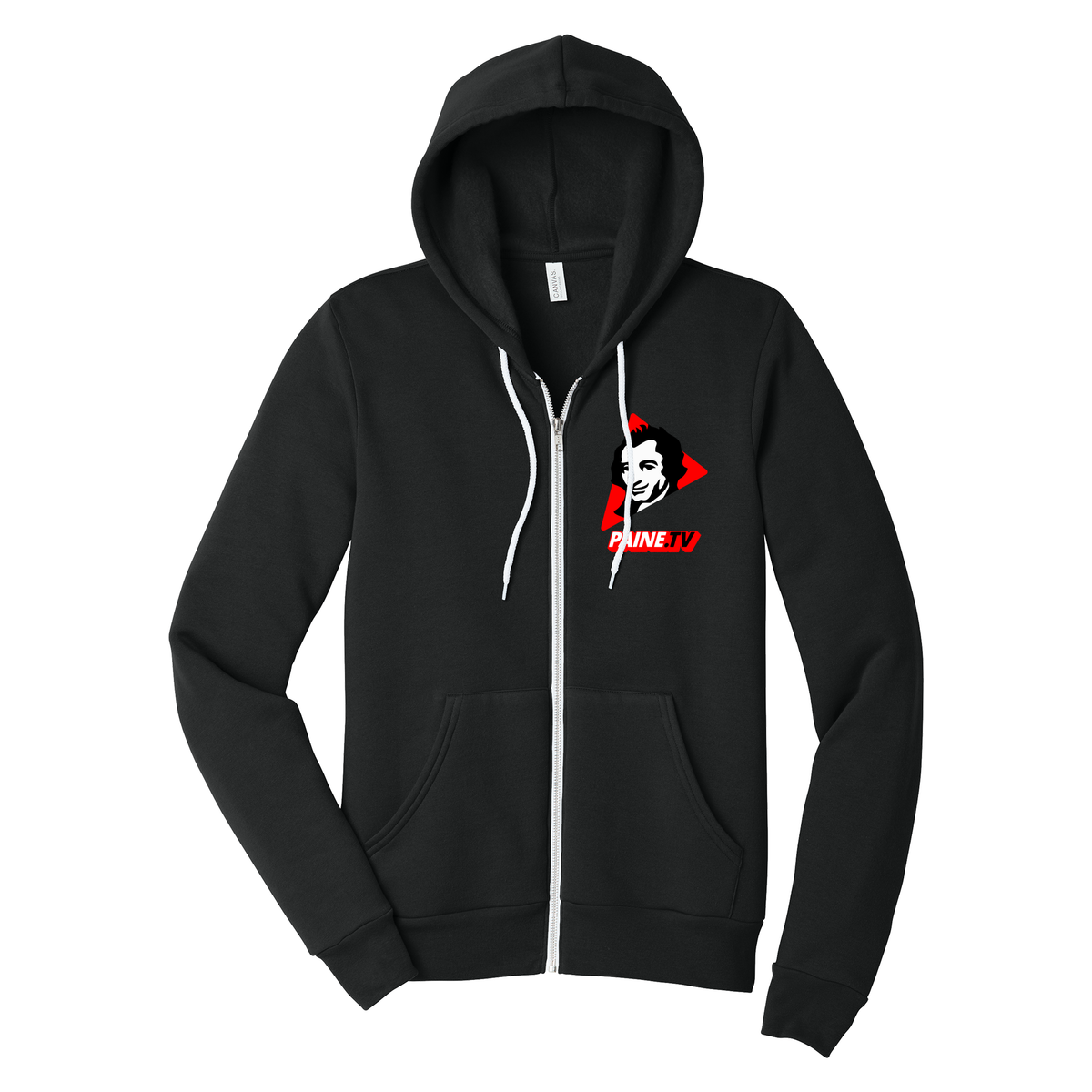 Paine.TV - BELLA+CANVAS Unisex Sponge Fleece Full-Zip Hoodie