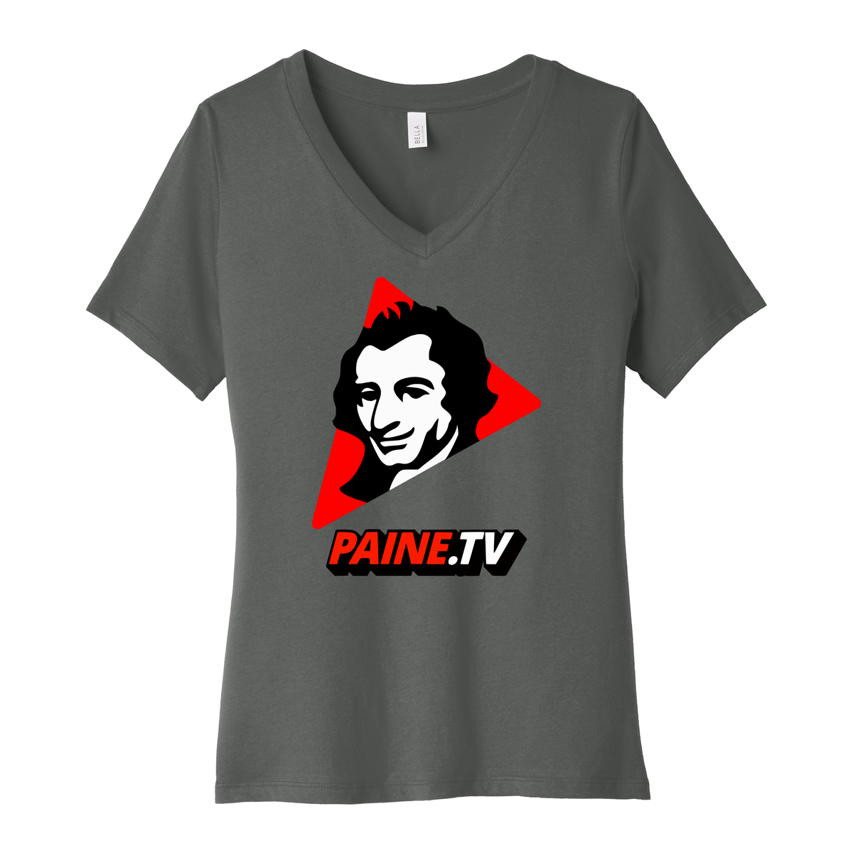 Paine.TV - BELLA+CANVAS Women’s Relaxed Jersey Short Sleeve V-Neck Tee