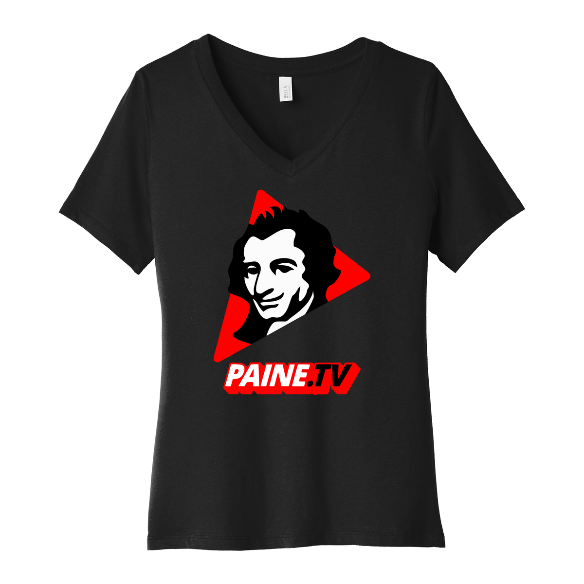 Paine.TV - BELLA+CANVAS Women’s Relaxed Jersey Short Sleeve V-Neck Tee