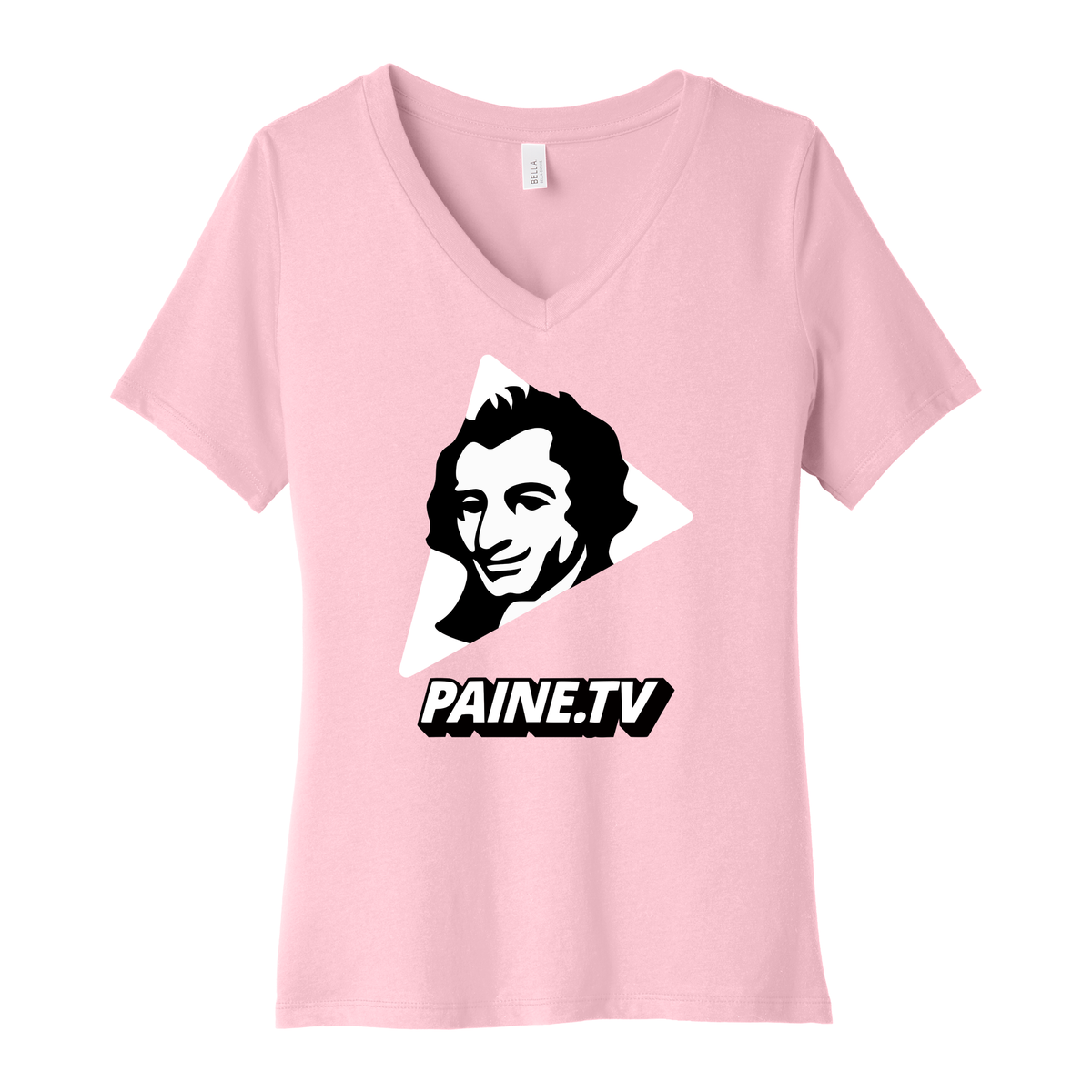 Paine.TV - BELLA+CANVAS Women’s Relaxed Jersey Short Sleeve V-Neck Tee