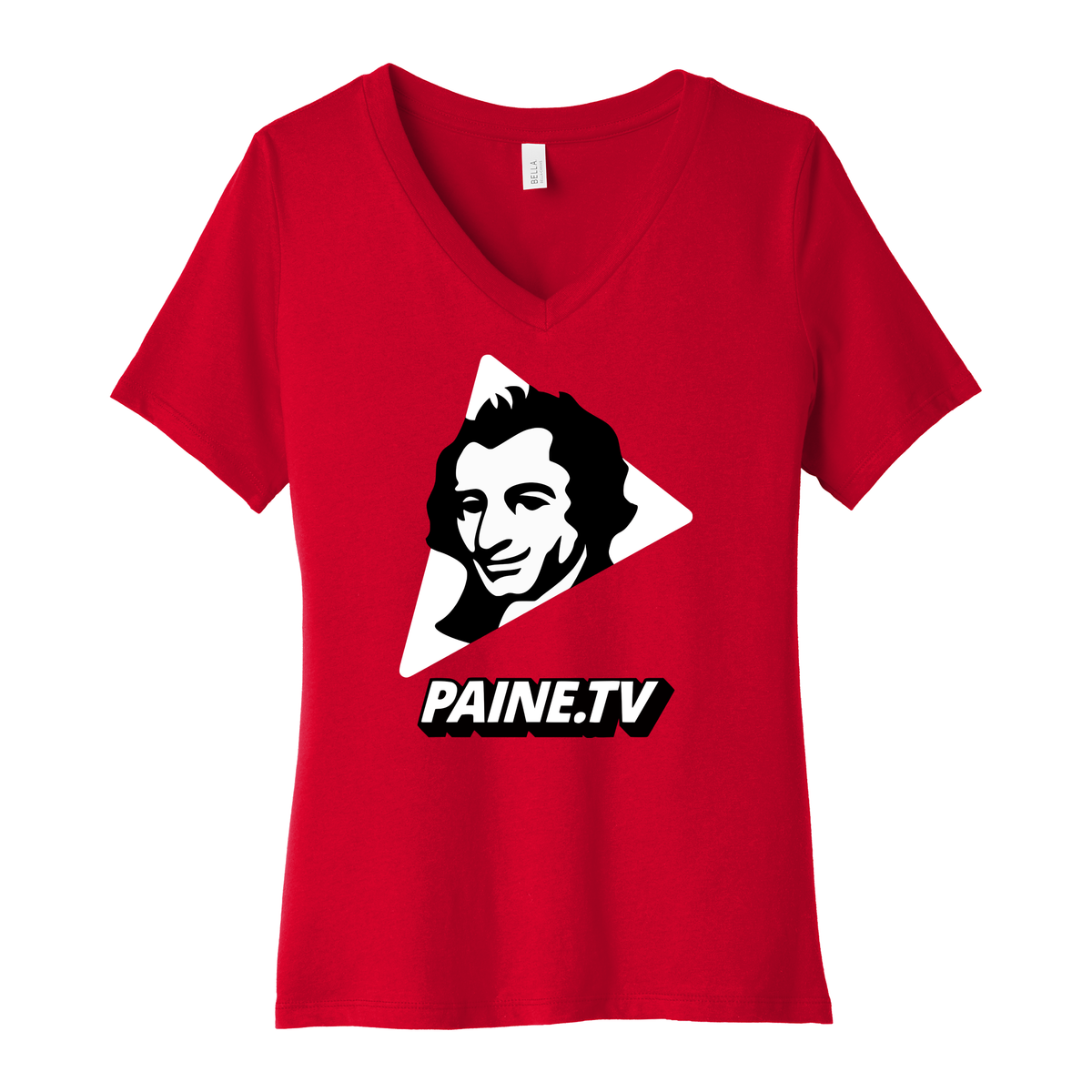 Paine.TV - BELLA+CANVAS Women’s Relaxed Jersey Short Sleeve V-Neck Tee