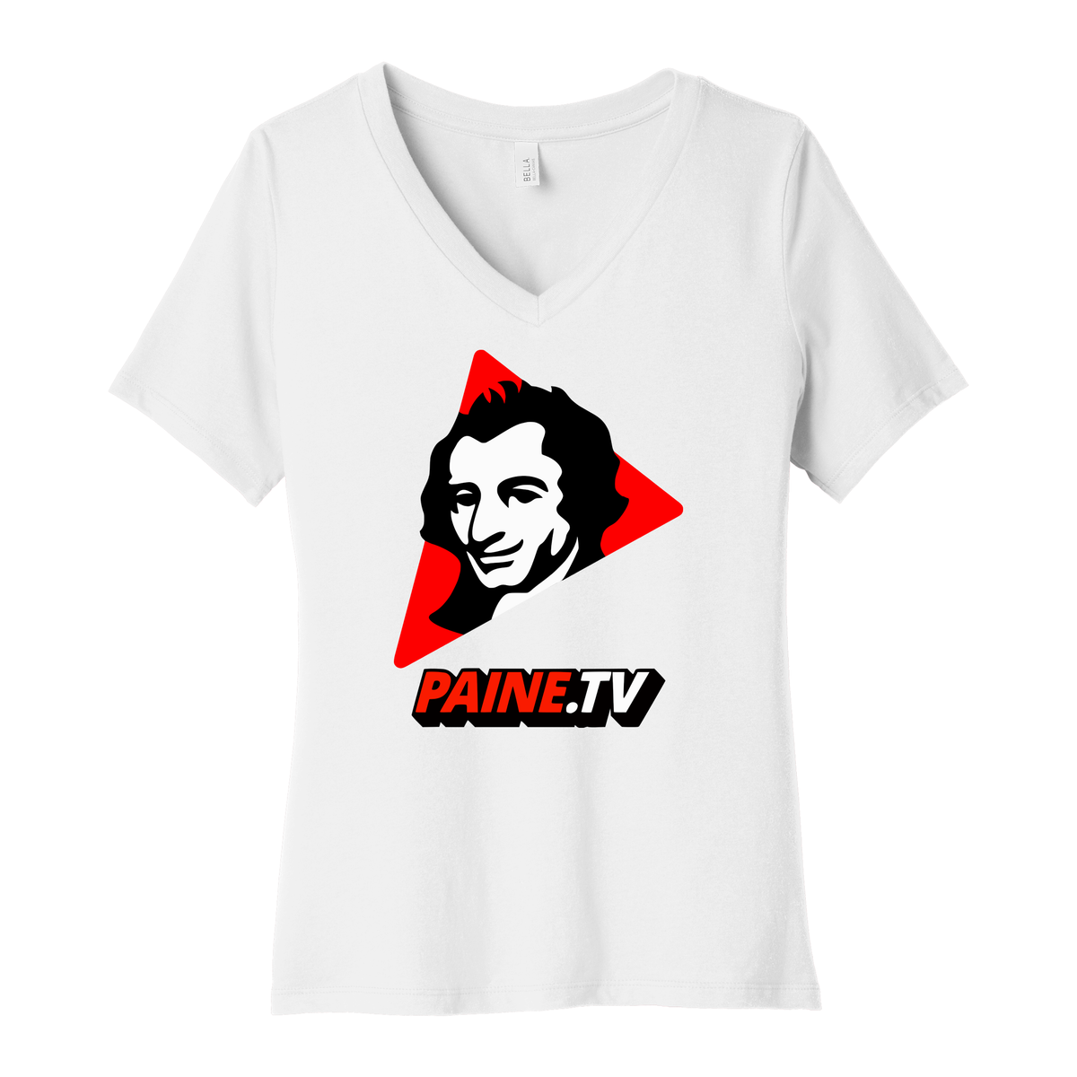 Paine.TV - BELLA+CANVAS Women’s Relaxed Jersey Short Sleeve V-Neck Tee