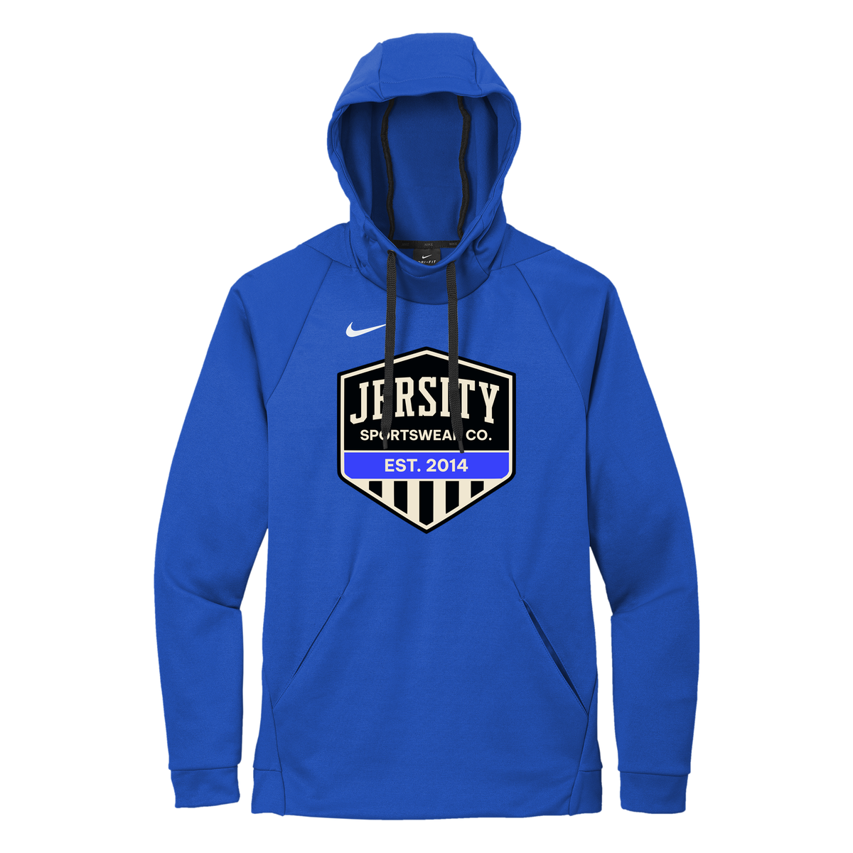Jersity Vintage Shield - Nike Therma-FIT Pullover Fleece Hoodie