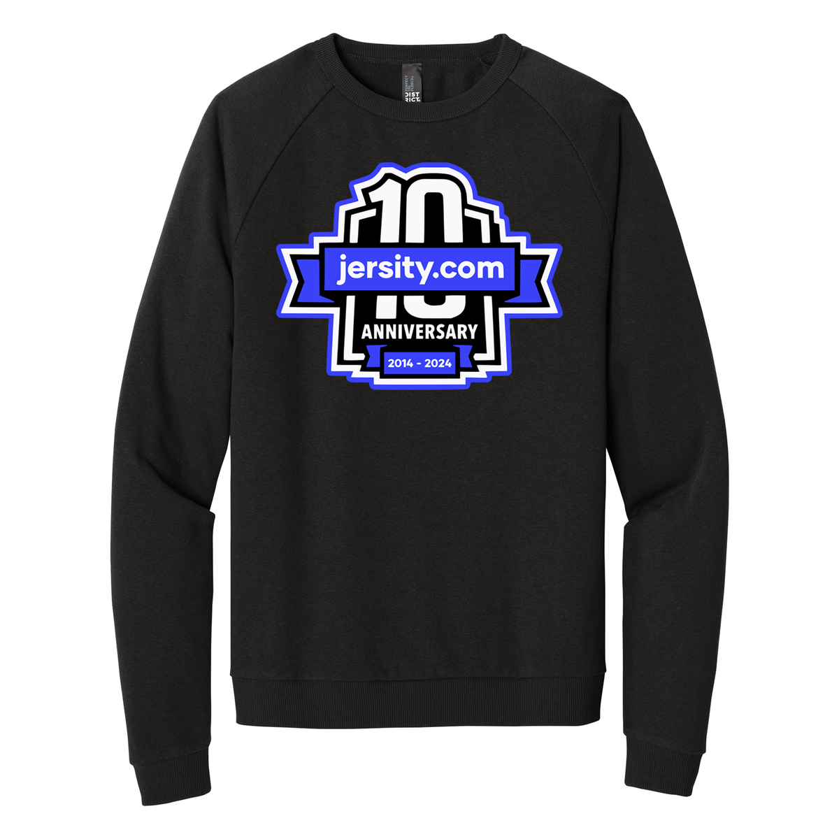 Jersity 10th Anniversary - District Perfect Tri Fleece Crewneck Sweatshirt