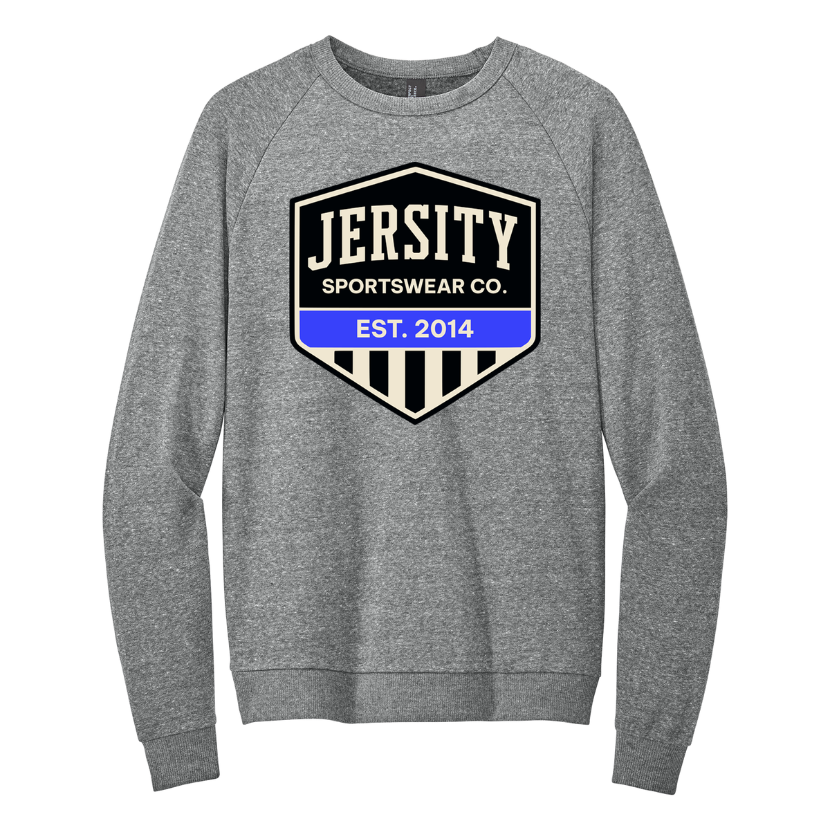 Jersity Vintage Shield - District Perfect Tri Fleece Crewneck Sweatshirt