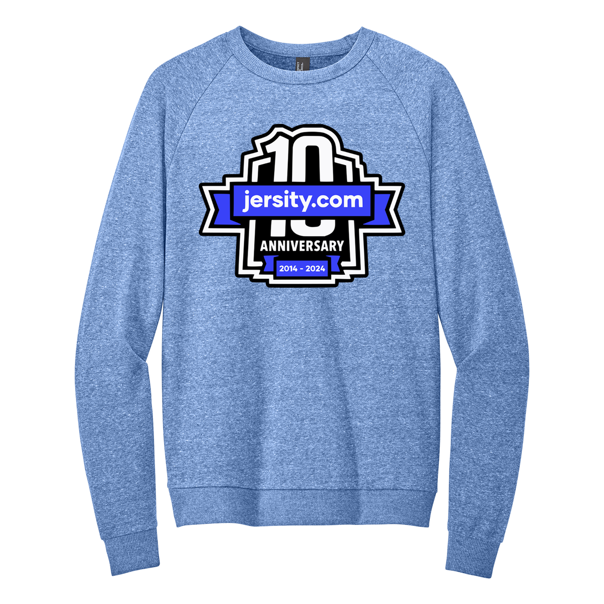 Jersity 10th Anniversary - District Perfect Tri Fleece Crewneck Sweatshirt